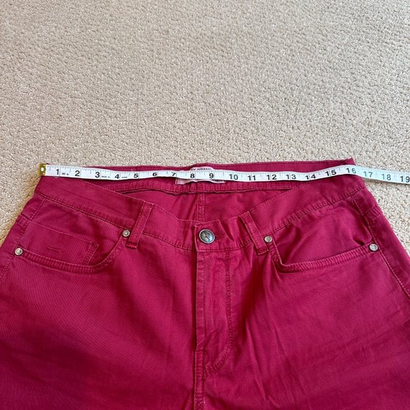 Holiday Brand Jeans Pants Red Straight Leg Preppy Classic Casual Friday Size 32 - Picture 4 of 9
